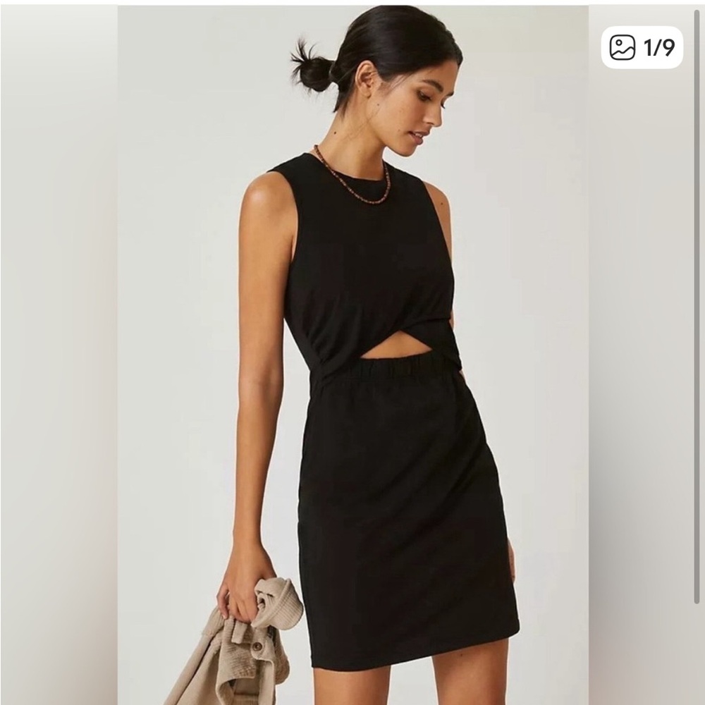 t.la Anthropologie Black Cutout Dress